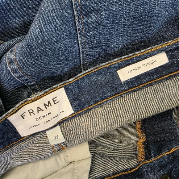 Frame Le Straight high Minor distressing jeans - Picture 9 of 12
